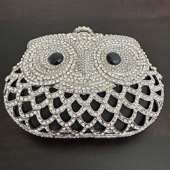 Sasha Jeweled Owl Clutch NWT - Picture 6 of 14